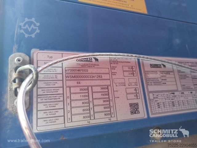 Open semitrailer with tarp Schmitz Cargobull Curtainsider Standard