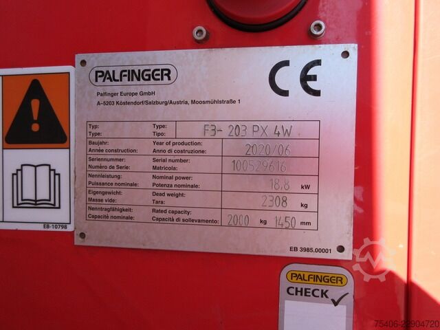 Sonstige palfinger F3-203 PX 4W 4 Wege, Allrad ,Stapler 626 h