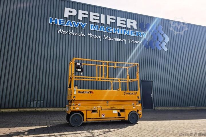 Scissor lift Haulotte Compact 8 Electric, 8.2m Working Height, 350kg Cap