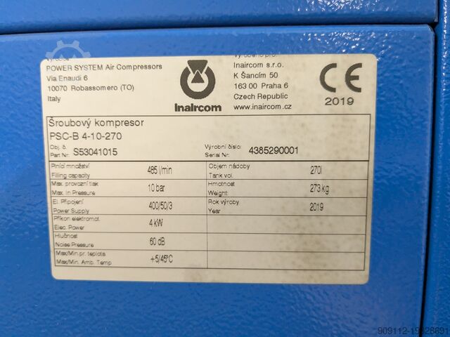 Screw compressor Powersystem PSC-B 4-10-270