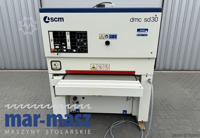 Wide belt sander with metal roller SCM DMC30 RCS 110  2 agregaty, stan idealny