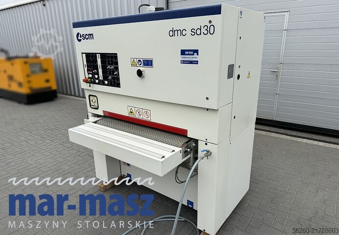 Wide belt sander with metal roller SCM DMC30 RCS 110  2 agregaty, stan idealny