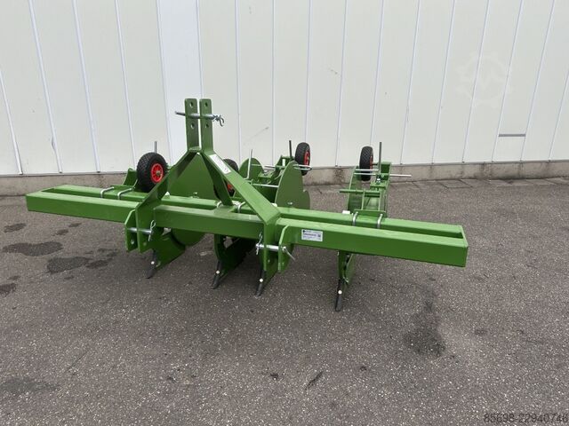 Plastic mulch laying machine 2 row new with fixed middle element  