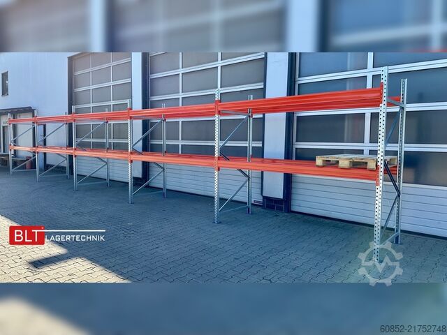 Heavy-duty shelf ca. 100,16 lfm. Palettenregale H: 250 cm Fachlast: 3000 kg , 324 Palettenplätze