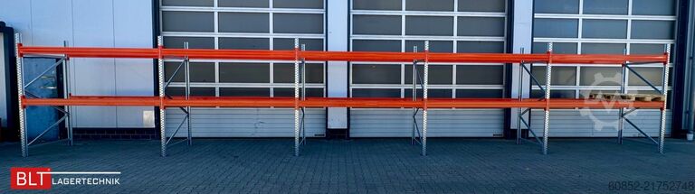 Heavy-duty shelf ca. 100,16 lfm. Palettenregale H: 250 cm Fachlast: 3000 kg , 324 Palettenplätze