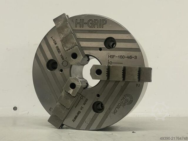 3-Backen Keilstangen-Drehfutter Ø 165 mm - Neuwertig, Kraftspannfutter SMW AUTOBLOK HGF 160-45-3 HI GRIP