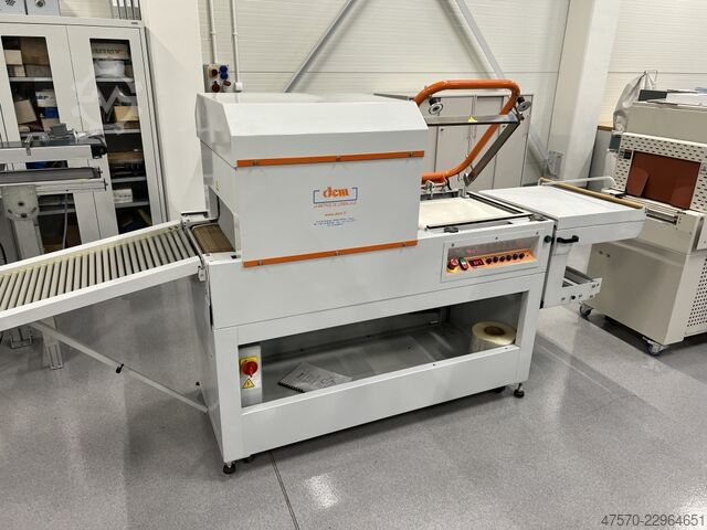 Folieneinschlagmaschine DEM GP4520 APM Angle Sealer with Shrink Tunnel