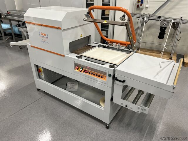 Folieneinschlagmaschine DEM GP4520 APM Angle Sealer with Shrink Tunnel