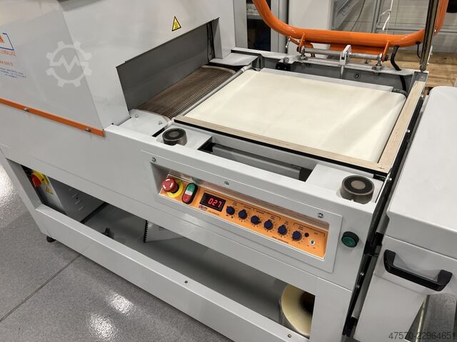 Folieneinschlagmaschine DEM GP4520 APM Angle Sealer with Shrink Tunnel
