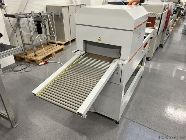Folieneinschlagmaschine DEM GP4520 APM Angle Sealer with Shrink Tunnel