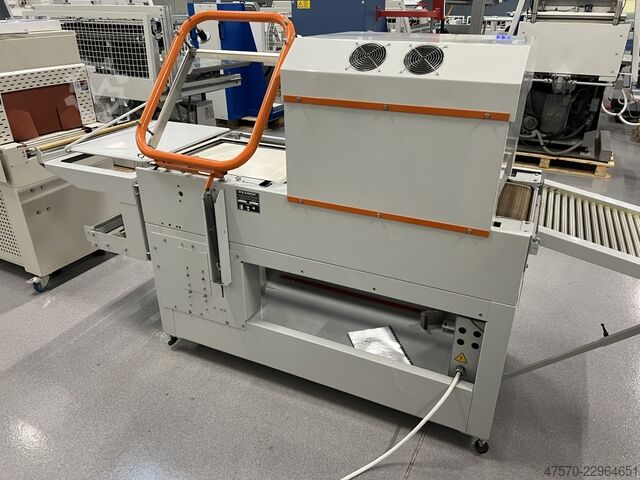 Folieneinschlagmaschine DEM GP4520 APM Angle Sealer with Shrink Tunnel