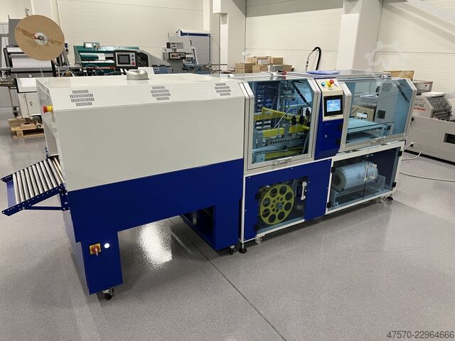 Foil wrapping machine Italdibipack Mecpack FS + FornoTouch 5525EV Sealer with Shrink Tunnel