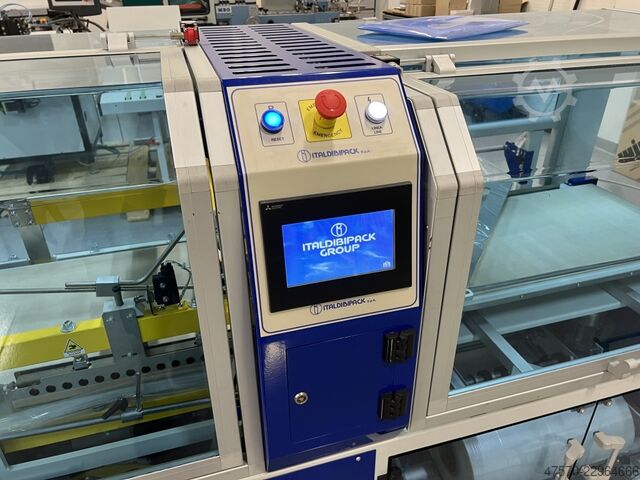 Foil wrapping machine Italdibipack Mecpack FS + FornoTouch 5525EV Sealer with Shrink Tunnel