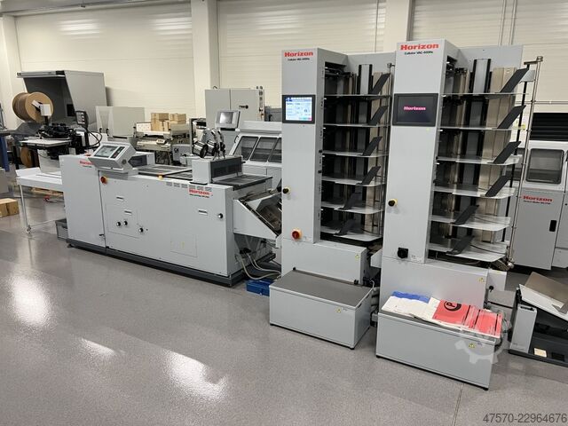 Broschürenfertigungslinie Horizon VAC-600Ha + VAC-600Hc + SPF-200a + FC-200a Booklet Making Line