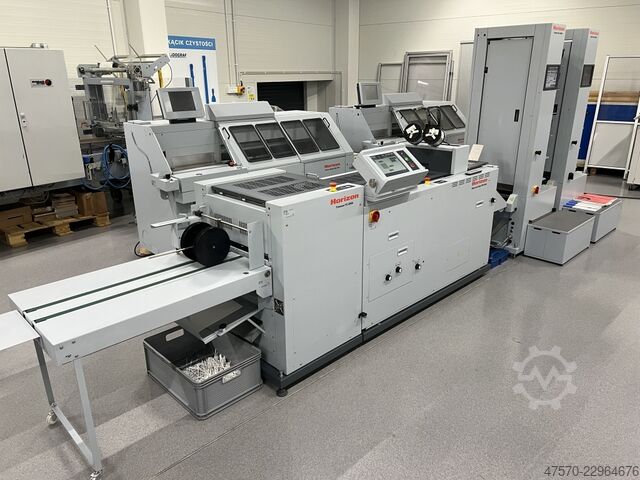 Broschürenfertigungslinie Horizon VAC-600Ha + VAC-600Hc + SPF-200a + FC-200a Booklet Making Line