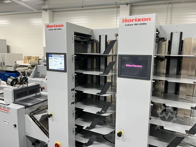 Broschürenfertigungslinie Horizon VAC-600Ha + VAC-600Hc + SPF-200a + FC-200a Booklet Making Line