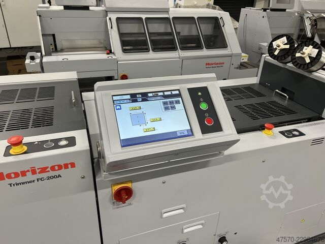 Broschürenfertigungslinie Horizon VAC-600Ha + VAC-600Hc + SPF-200a + FC-200a Booklet Making Line