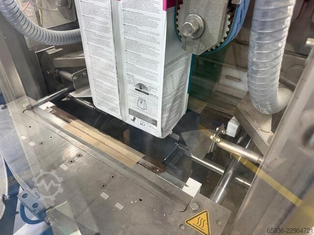 Komplette Wiege-, Verpackungs- und Kartonierlinie mit Yamato und GEA SmartPacker SX400 GEA SmartPacker SX400
