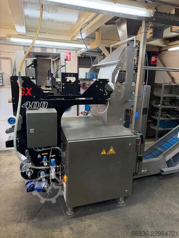 Komplette Wiege-, Verpackungs- und Kartonierlinie mit Yamato und GEA SmartPacker SX400 GEA SmartPacker SX400