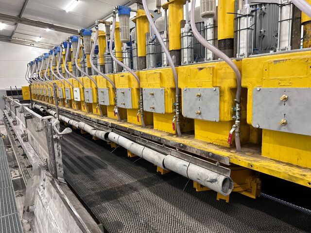 Polishing line for granite slabs Breton LEVIBRETON KFG 4600