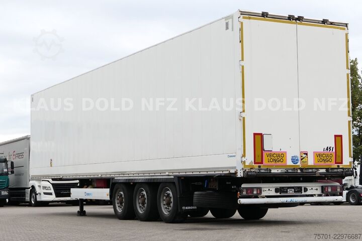 Kofferauflieger KRONE SD Koffer 95m³ Liftachse