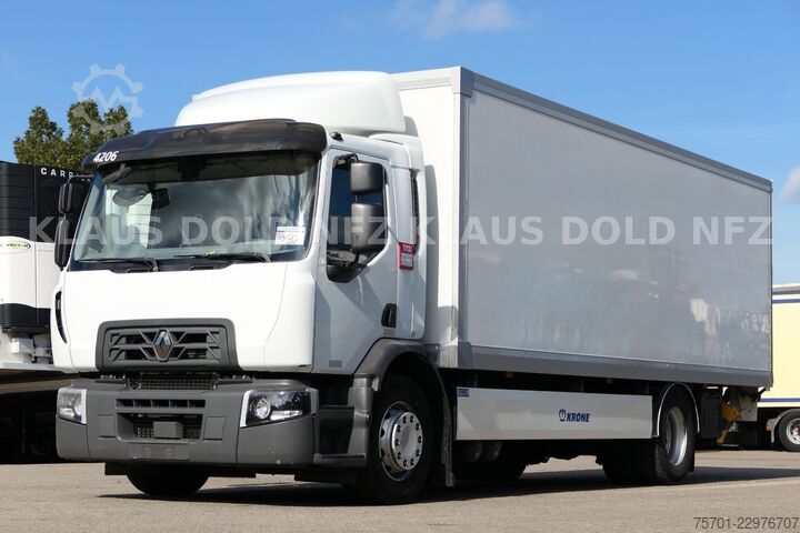 LKW mit Kofferaufbau RENAULT D Wide 18.380 Vollluft LBW Euro 6