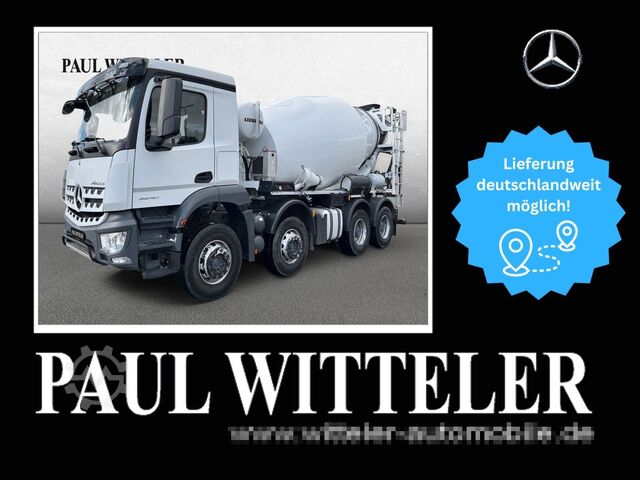 Betonmischer LKW MERCEDES-BENZ Arocs 3240 B 8x4*Liebherr HTM 905*9m³ Klima*2x