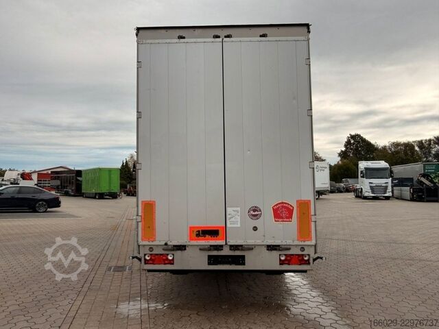 Open semitrailer with tarp SCHWARZMÜLLER 3-Achs-Jumbo-Schiebeplanen-Stufenauflieger