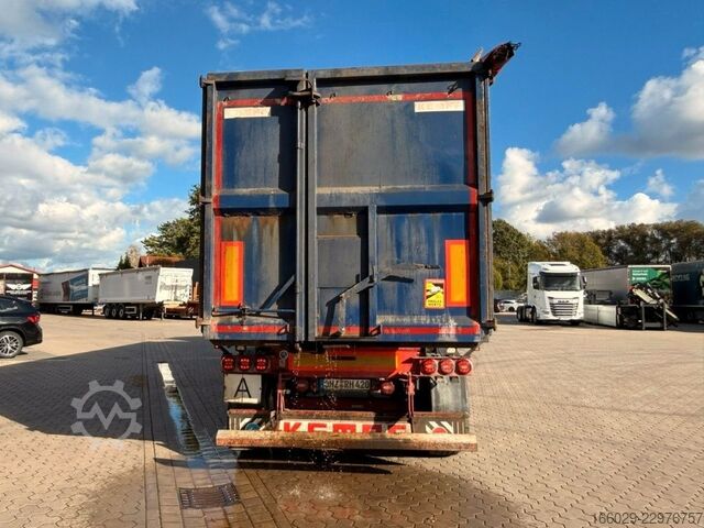 Tipper semitrailer KEMPF SKM 35/3 Stahlkippmulde 2 Liftachsen 50m³ 55m³