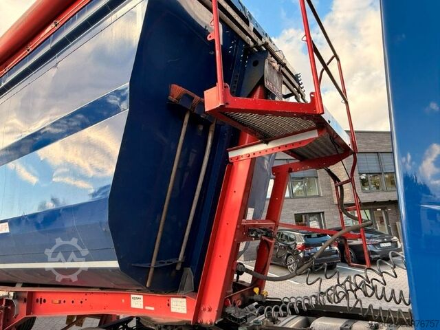 Tipper semitrailer KEMPF SKM 35/3 Stahlkippmulde 2 Liftachsen 50m³ 55m³