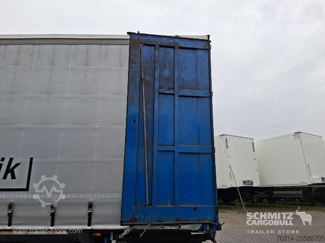 Auflieger mit Pritsche & Plane Krone Curtainsider Standard Staplerhalterung