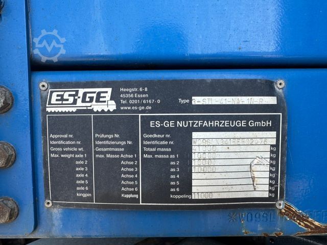 Tieflader-Sattelauflieger ES-GE Radmulden / Rampen