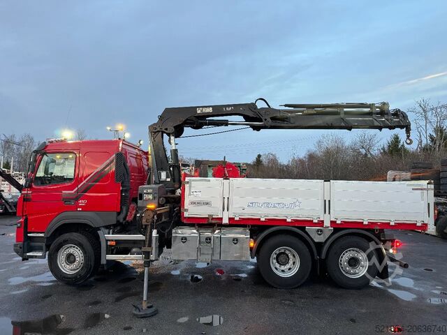 Tipper with crane Volvo FMX 410 6x2*4, Tipper & Crane, 2015
