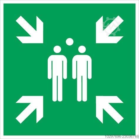 Emergency exit signs ASR A1.3/DIN – set of 10  