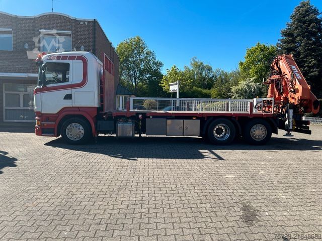 Truck mounted crane SCANIA R520 V8 Pritsche+ ATLAS 390 Kran +Lift-Lenkachse