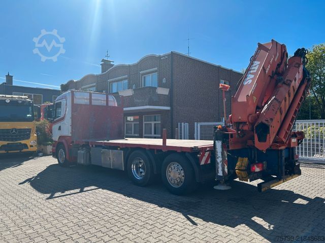 Truck mounted crane SCANIA R520 V8 Pritsche+ ATLAS 390 Kran +Lift-Lenkachse