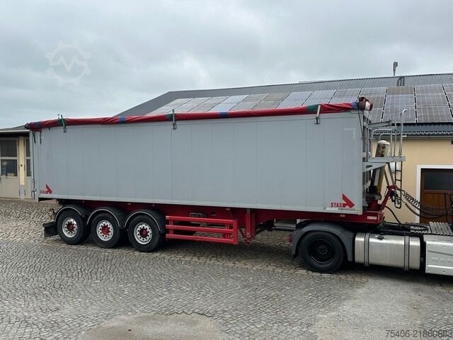 Kipper Auflieger stas S300CX, V9 Kippmulde, 51,9 m³, Kombitür