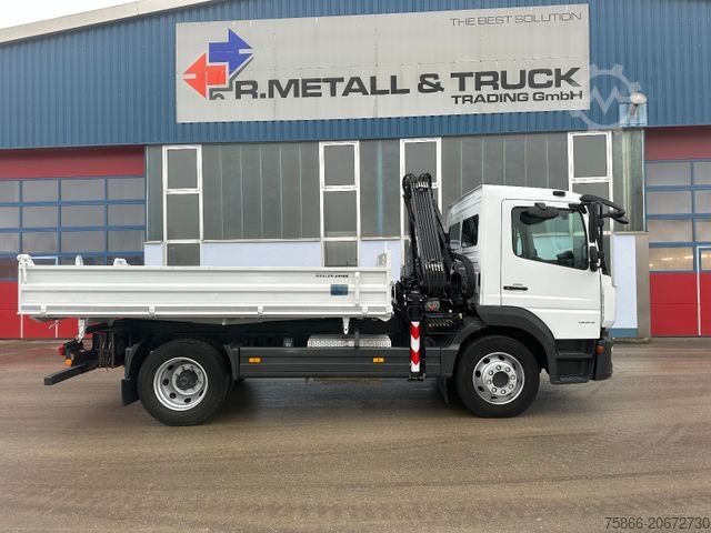 Three-sided tipper truck MERCEDES-BENZ 1224 K Atego3 Kipper 3Seiten Hiab 078 HI Duo