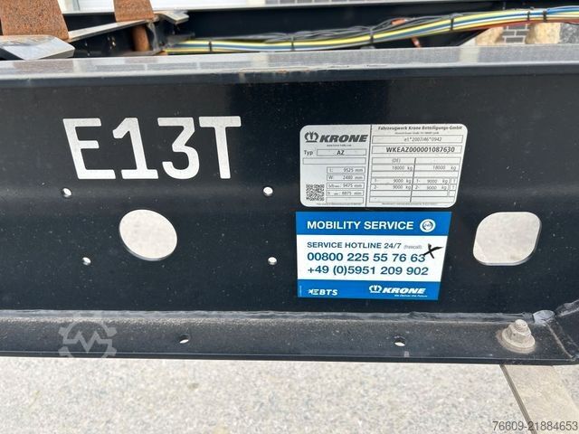 Swap chassis trailer KRONE 2 Achswechselfahrgestell, Typ: AZW 18 eL3B9