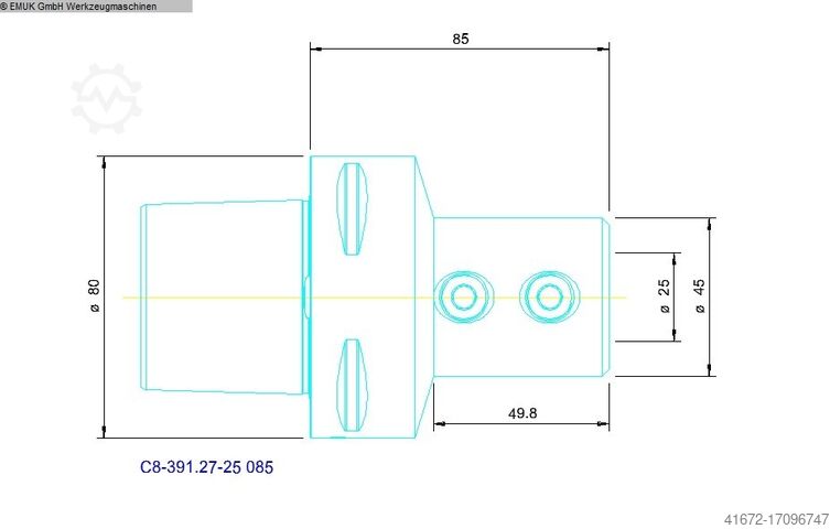 Werkzeugaufnahme SANDVIK COROMANT Adapter ISO 9766