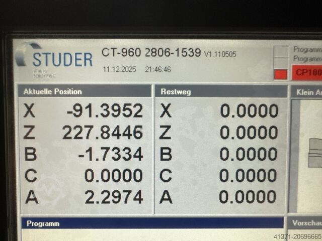 Innenschleifmaschine STUDER-Combitec CT960F
