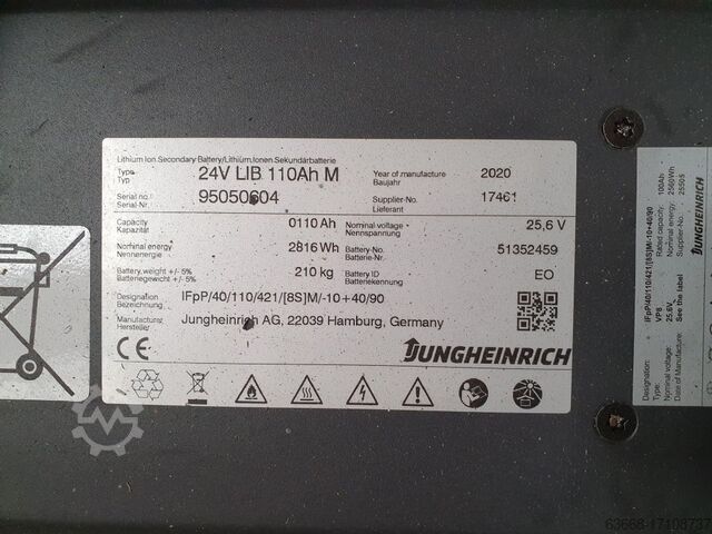 Deichselstapler Jungheinrich EJC 216 Li