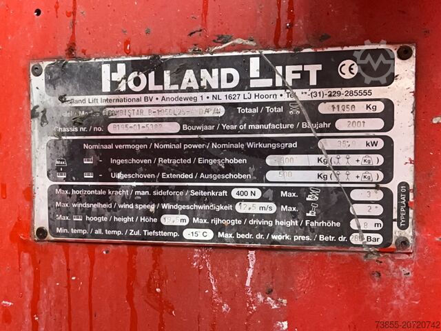 Scherenhubtisch Holland-Lift B195-DL25 (21m)