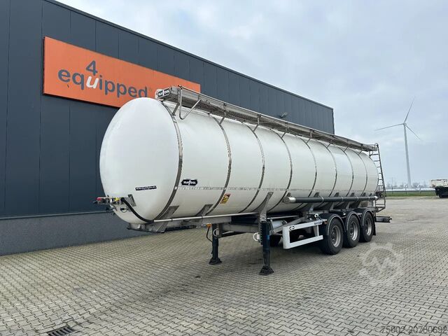 Food tanker Van Hool LEVENSMIDDELEN / 39.000L / 3-KAMMER / INOX / NL...
