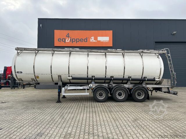 Food tanker Van Hool LEVENSMIDDELEN / 39.000L / 3-KAMMER / INOX / NL...