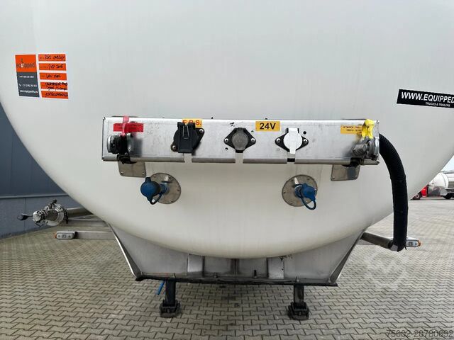 Food tanker Van Hool LEVENSMIDDELEN / 39.000L / 3-KAMMER / INOX / NL...