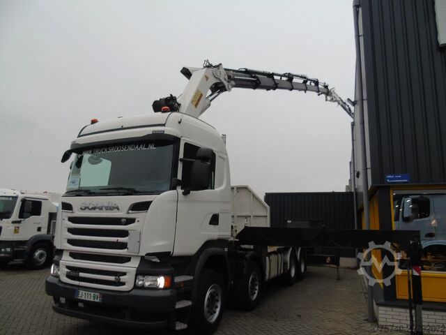 Crane truck Scania R 520 V8 + PALFINGER 72002 6X + JIB 4X + WINCH ...
