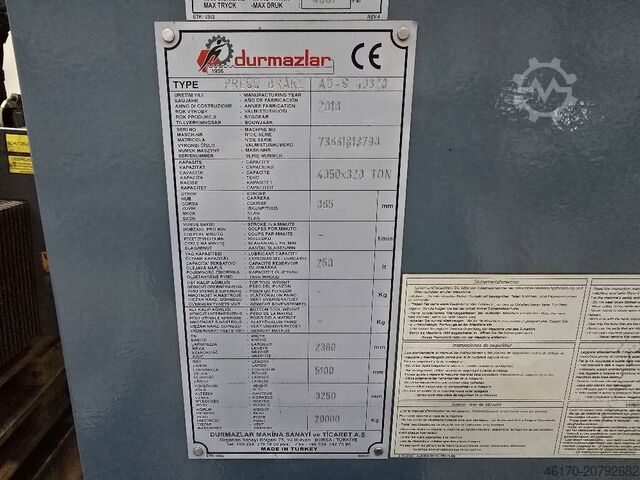 Abkantpresse Durma AD S 40320