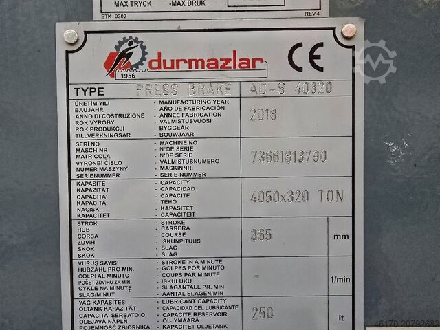 Abkantpresse Durma AD S 40320