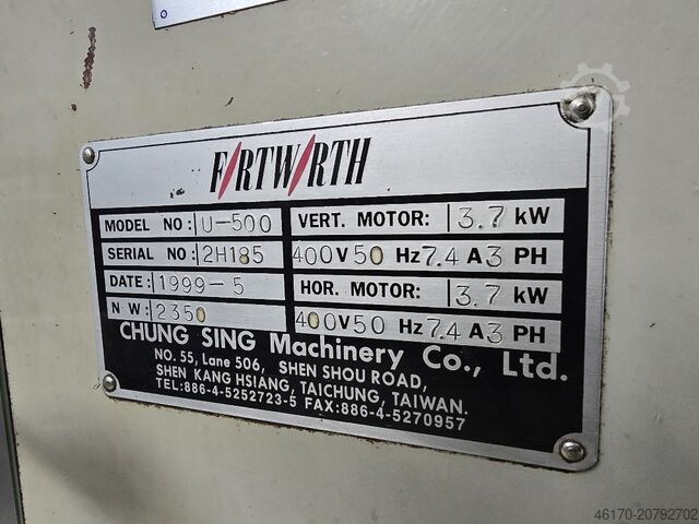 Bettfräsmaschine Forthworth U 500